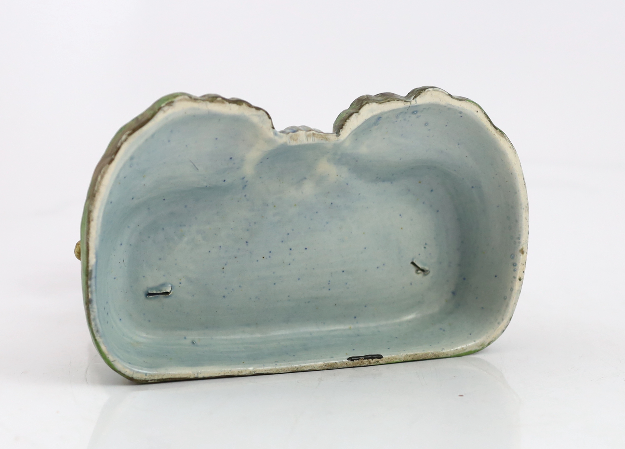 A Staffordshire pearlware musical duet spill vase, c.1820, small repair and loss